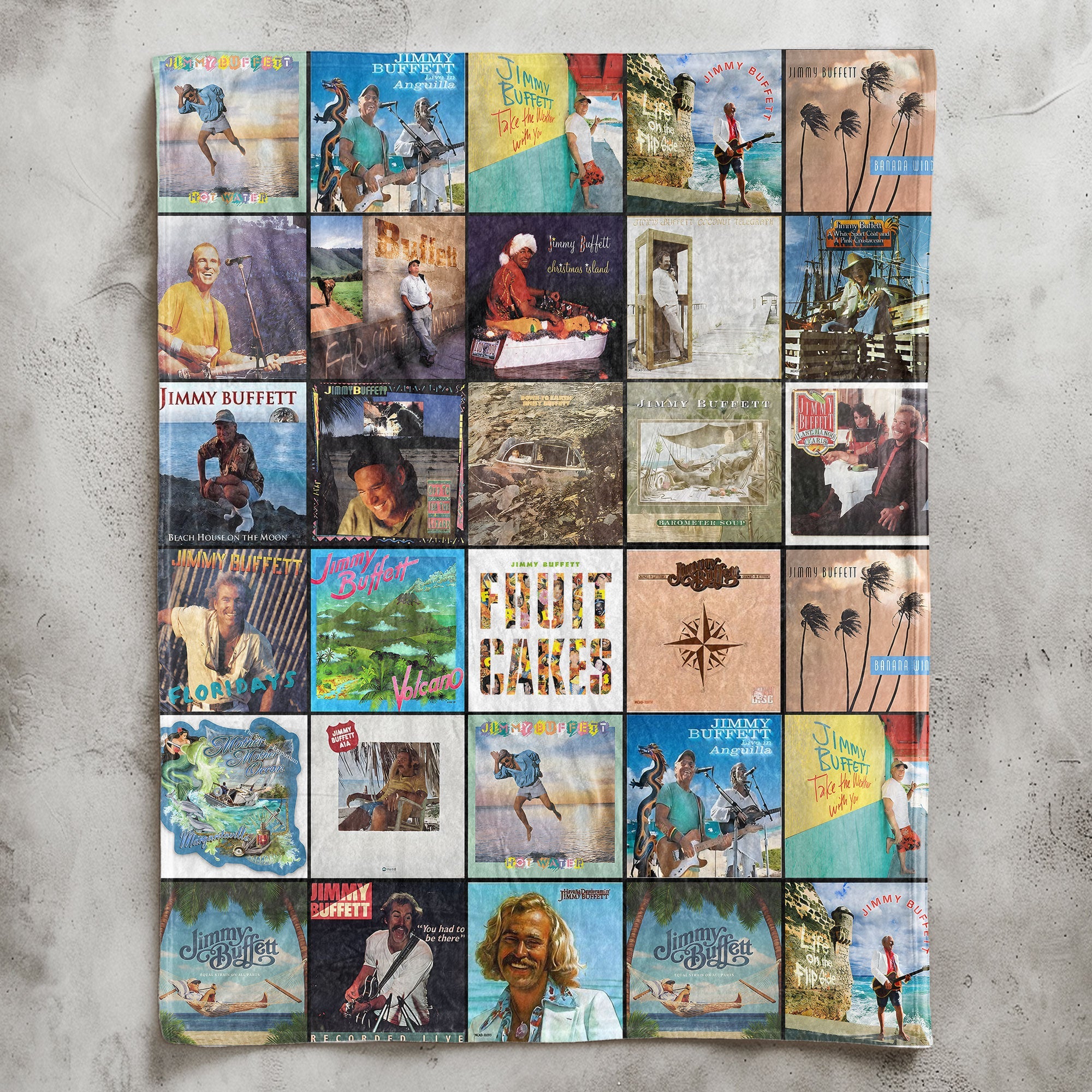 Jimmy Buffett Sherpa Blanket A Cozy Escape to Island Time