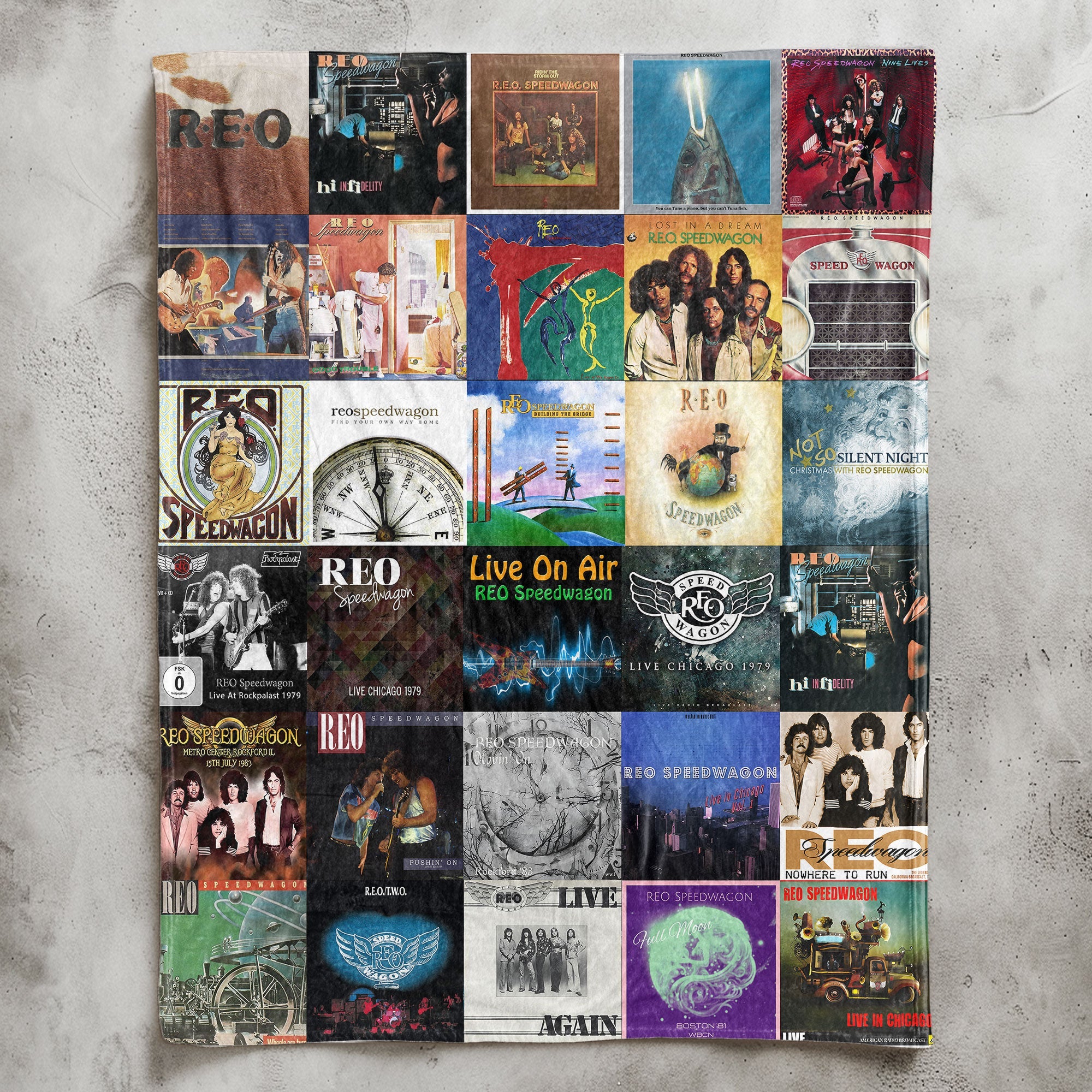 REO Speedwagon Sherpa Blanket A Warm Throwback to Rock’s Golden Moments