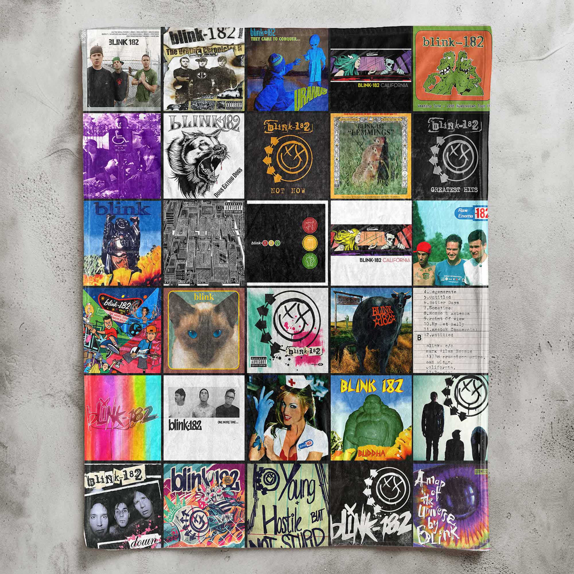 Blink-182 Sherpa Blanket Pop-Punk Comfort for True Fans