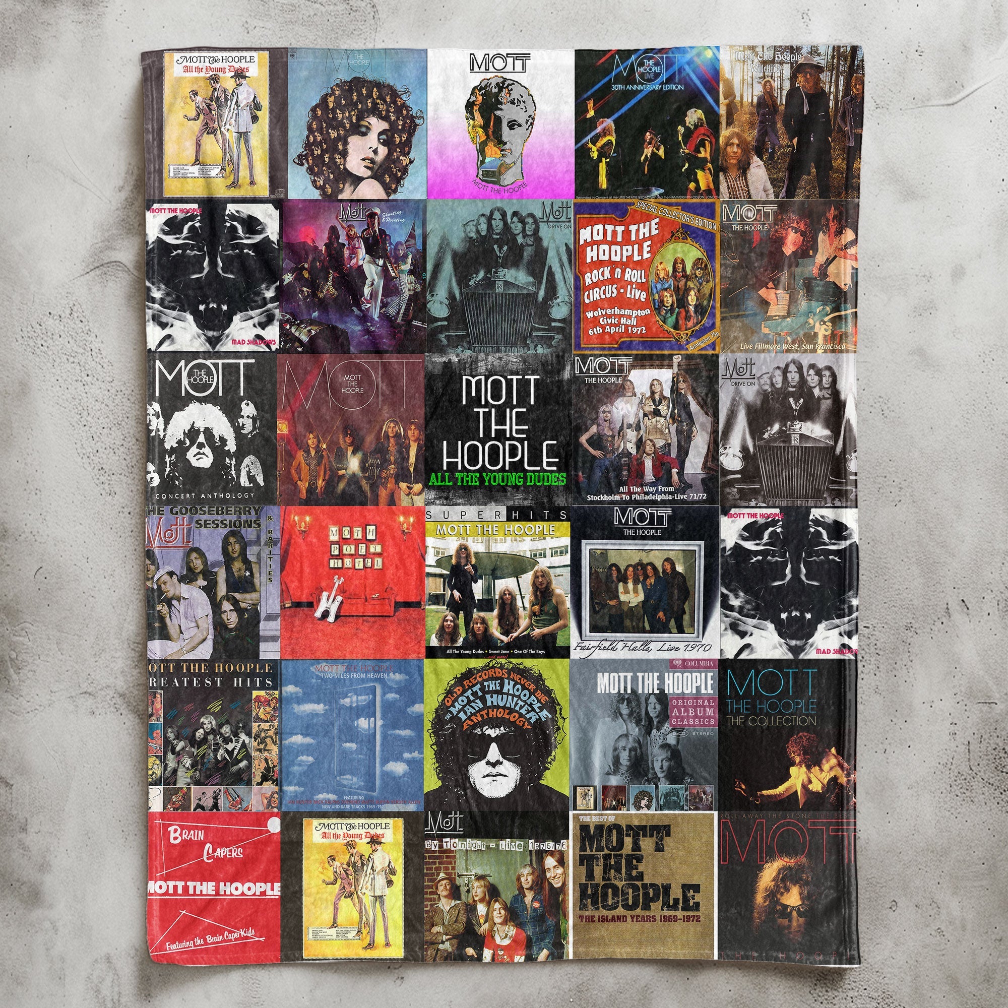 Mott the Hoople Sherpa Blanket A Nostalgic Tribute for True Rock Lovers