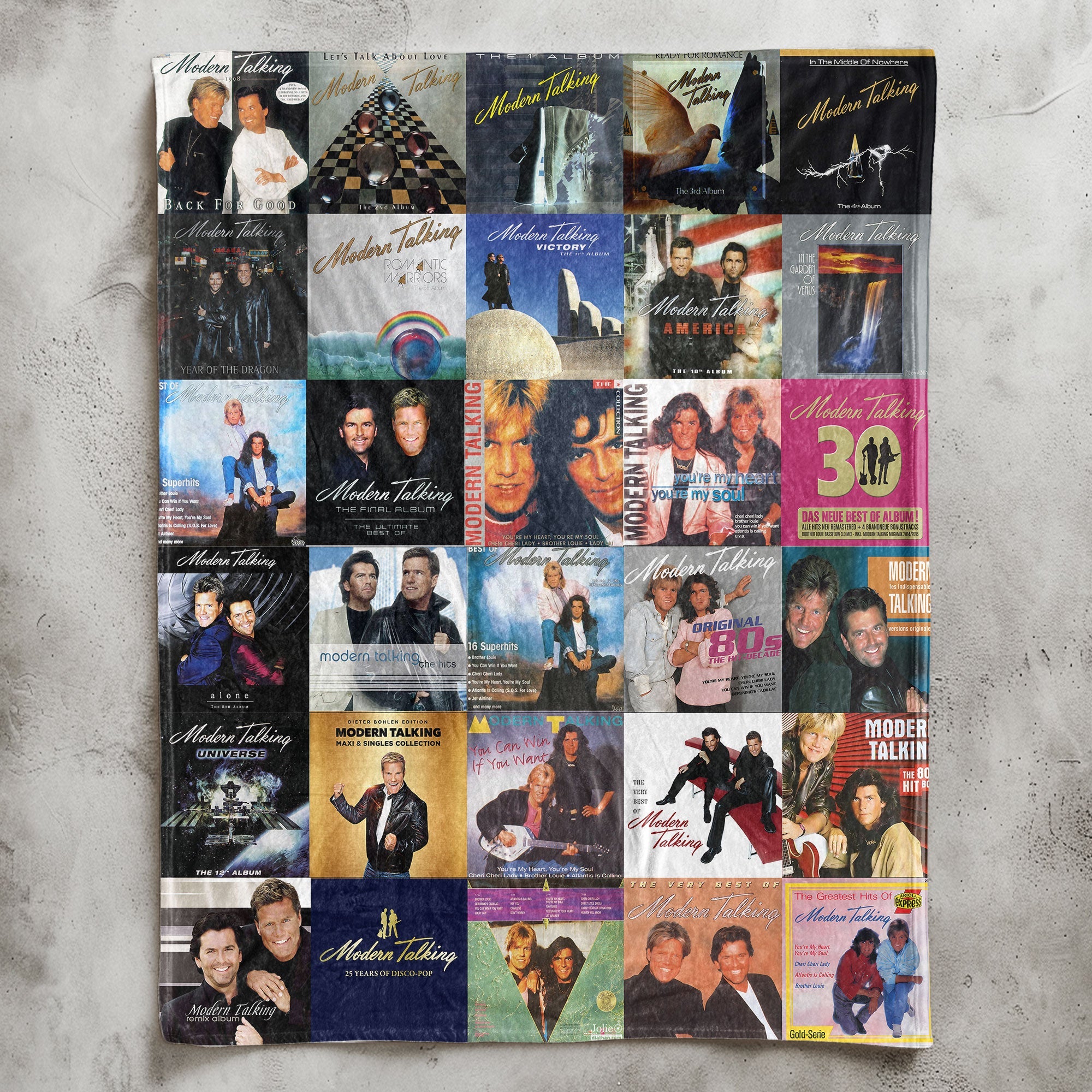 Modern Talking Sherpa Blanket A Euro-Disco Legend Tribute for True Fans