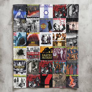 Faith No More Sherpa Blanket Iconic Album Cover Collage Gift for Rock Fans