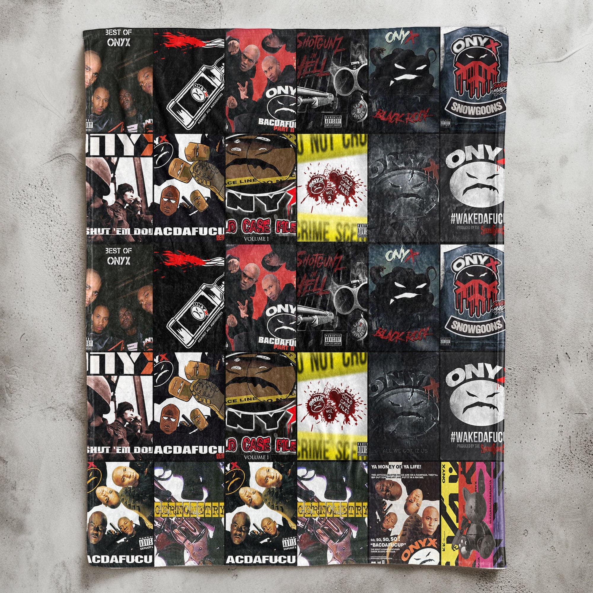 Onyx Sherpa Blanket A Gritty, Old-School Hip-Hop Tribute for Real Fans