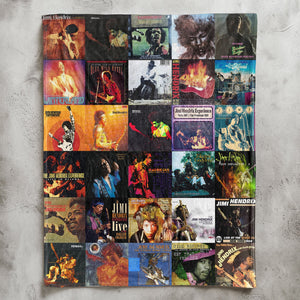 Jimi Hendrix Sherpa Blanket Iconic Album Cover Collage Gift for Legendary Rock Fans