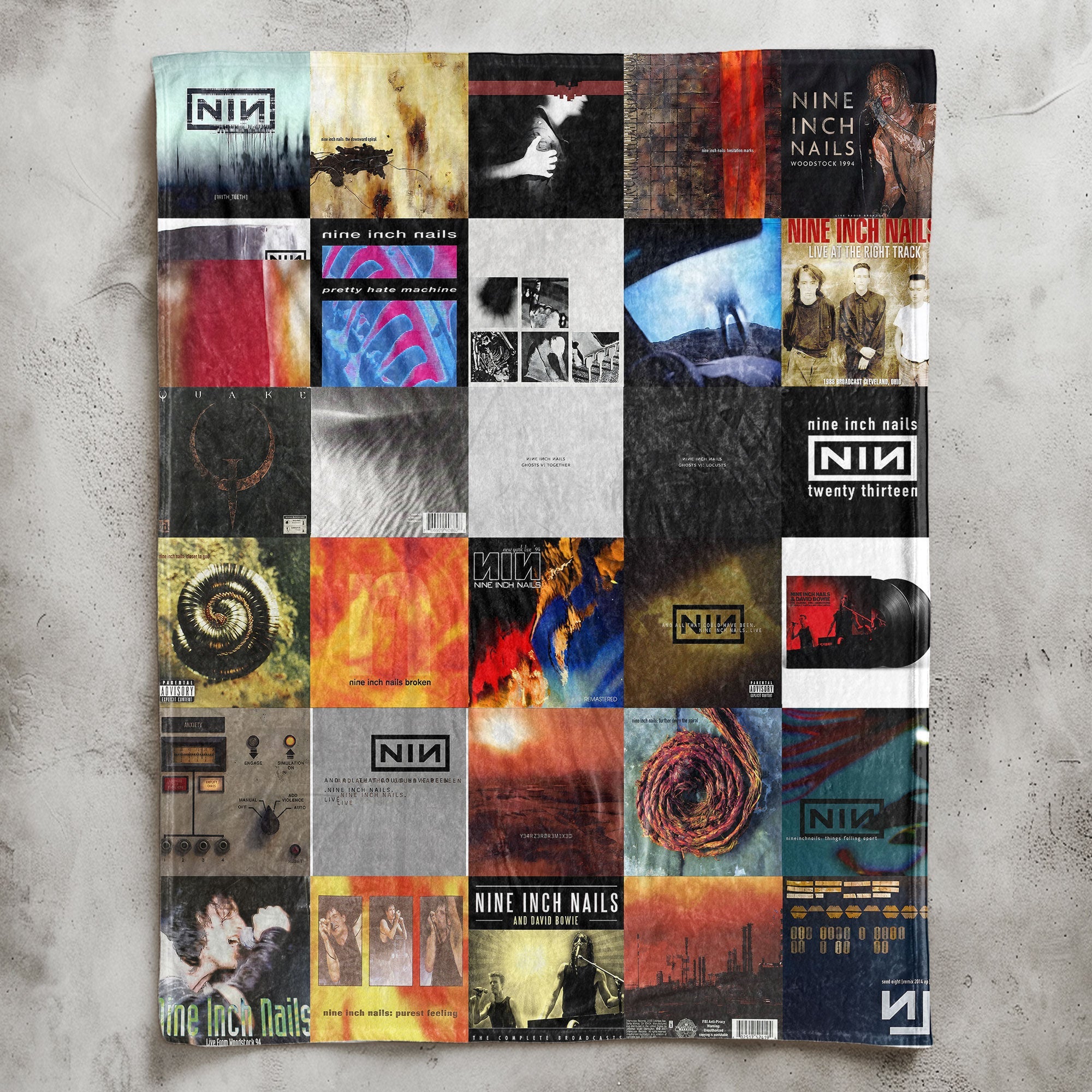 Nine Inch Nails Sherpa Blanket A Tribute to Industrial Legends