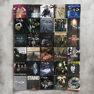 Staind Sherpa Blanket Iconic Album Cover Collage for Rock Fans