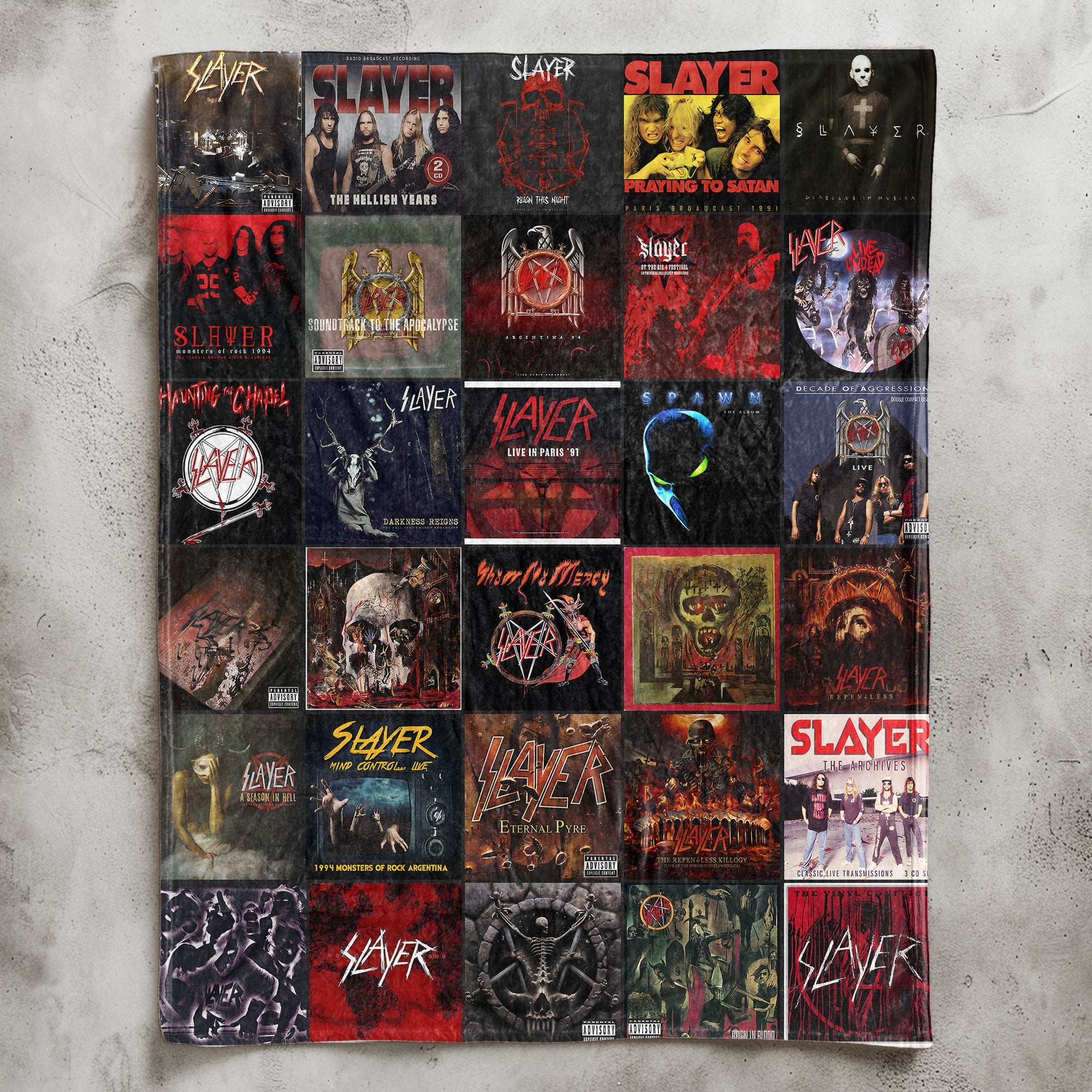 Slayer Sherpa Blanket A Fierce Tribute to Metal Legends