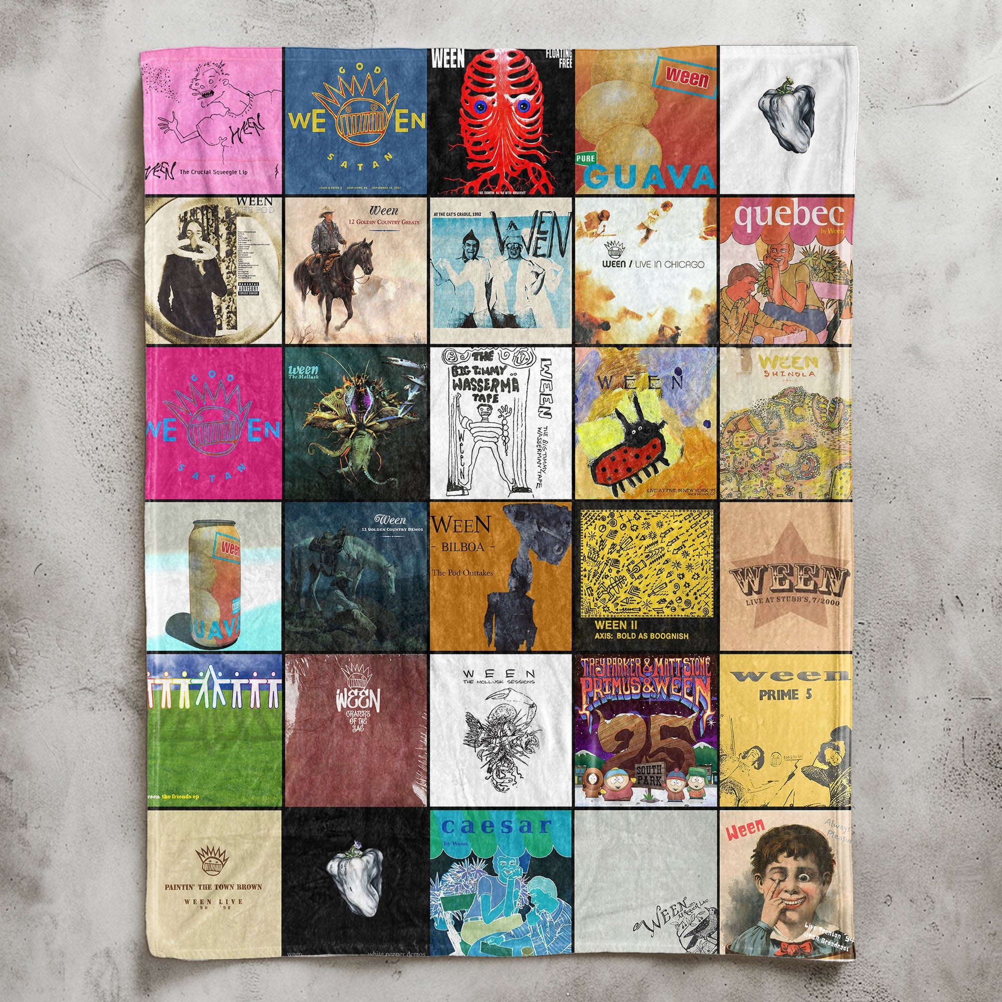 Ween Sherpa Blanket A Nostalgic Trip Through Every Era