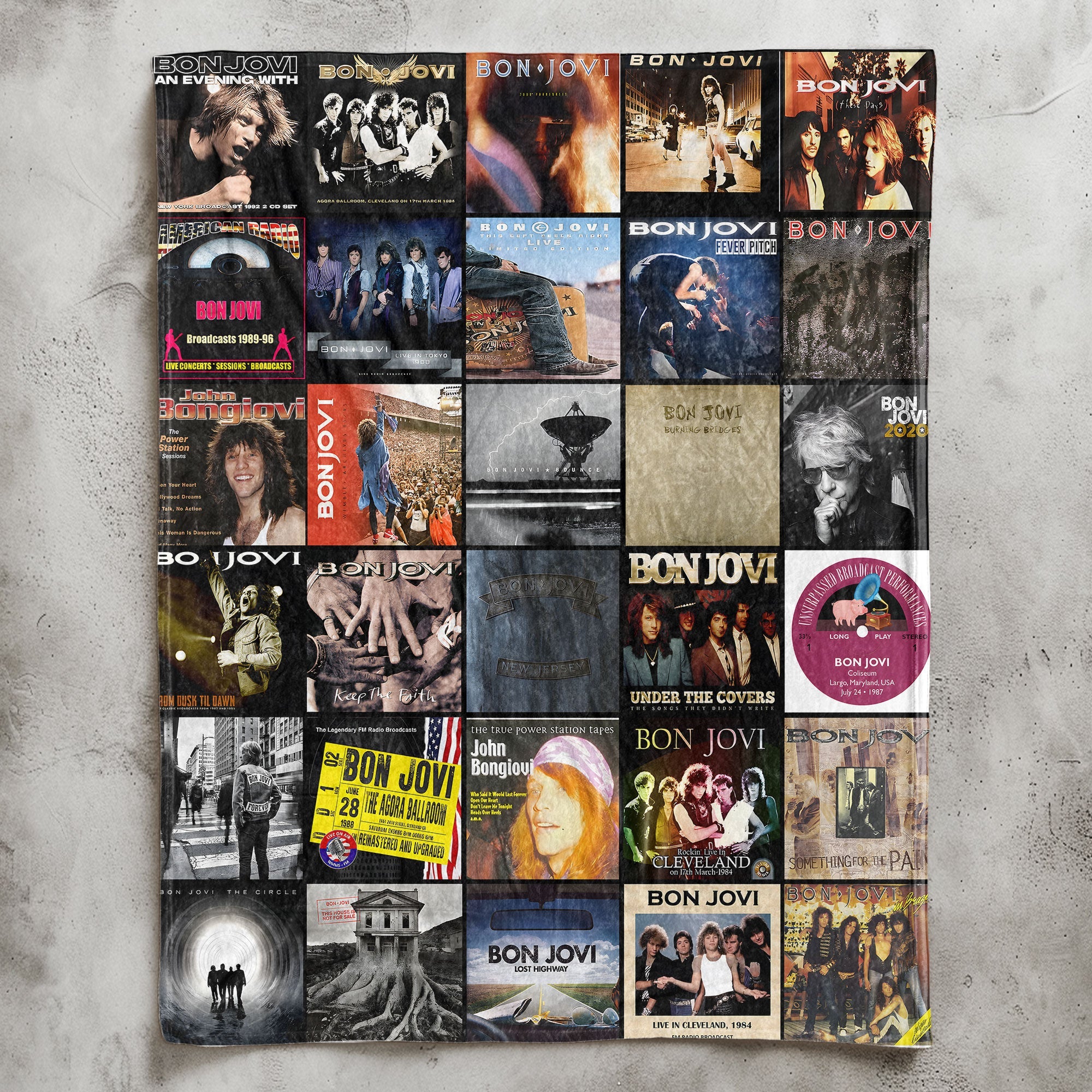 Bon Jovi Sherpa Blanket A Warm Throwback to Rock Anthems That Never Faded