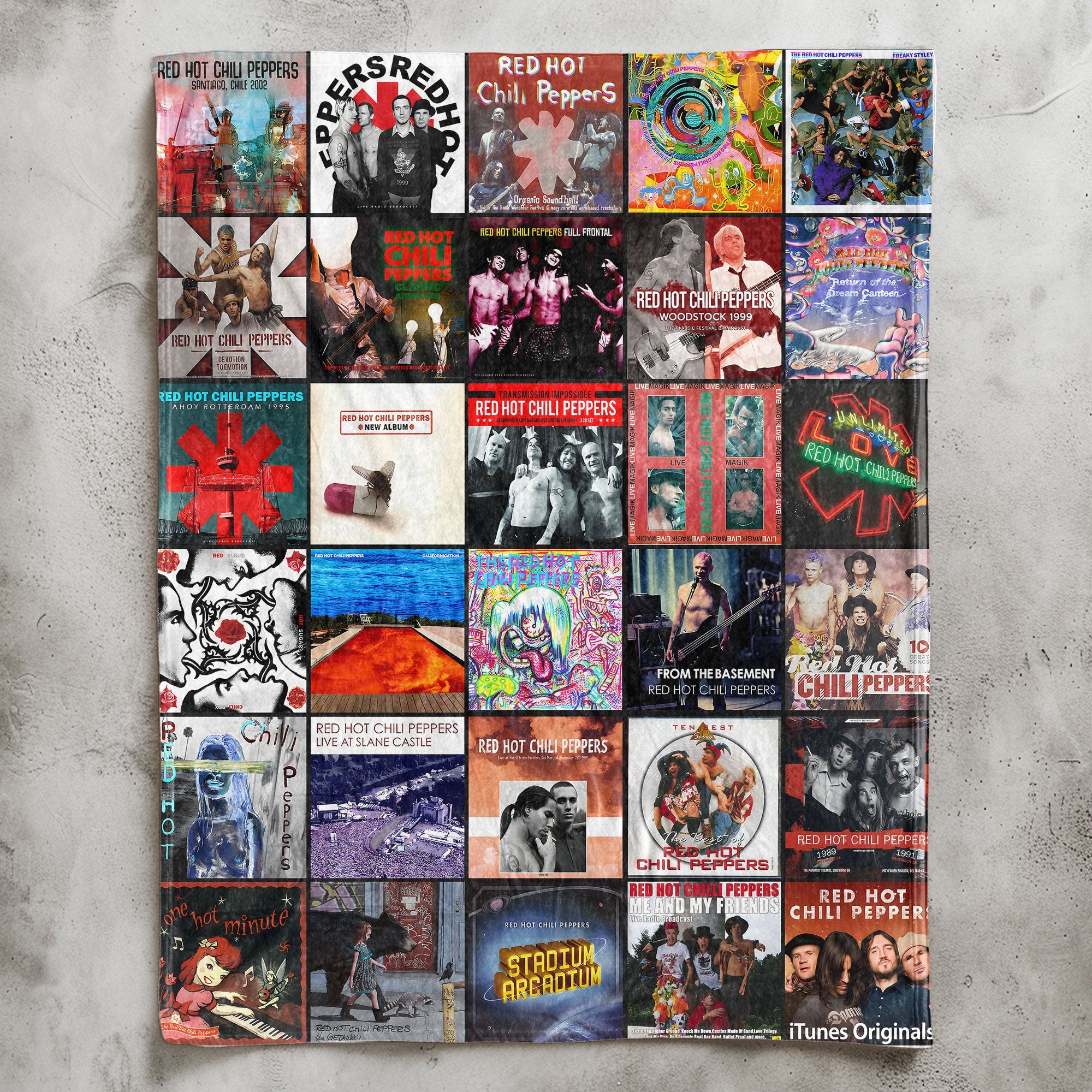 Red Hot Chili Peppers Sherpa Blanket A Colorful Tribute to Funk-Rock Legends