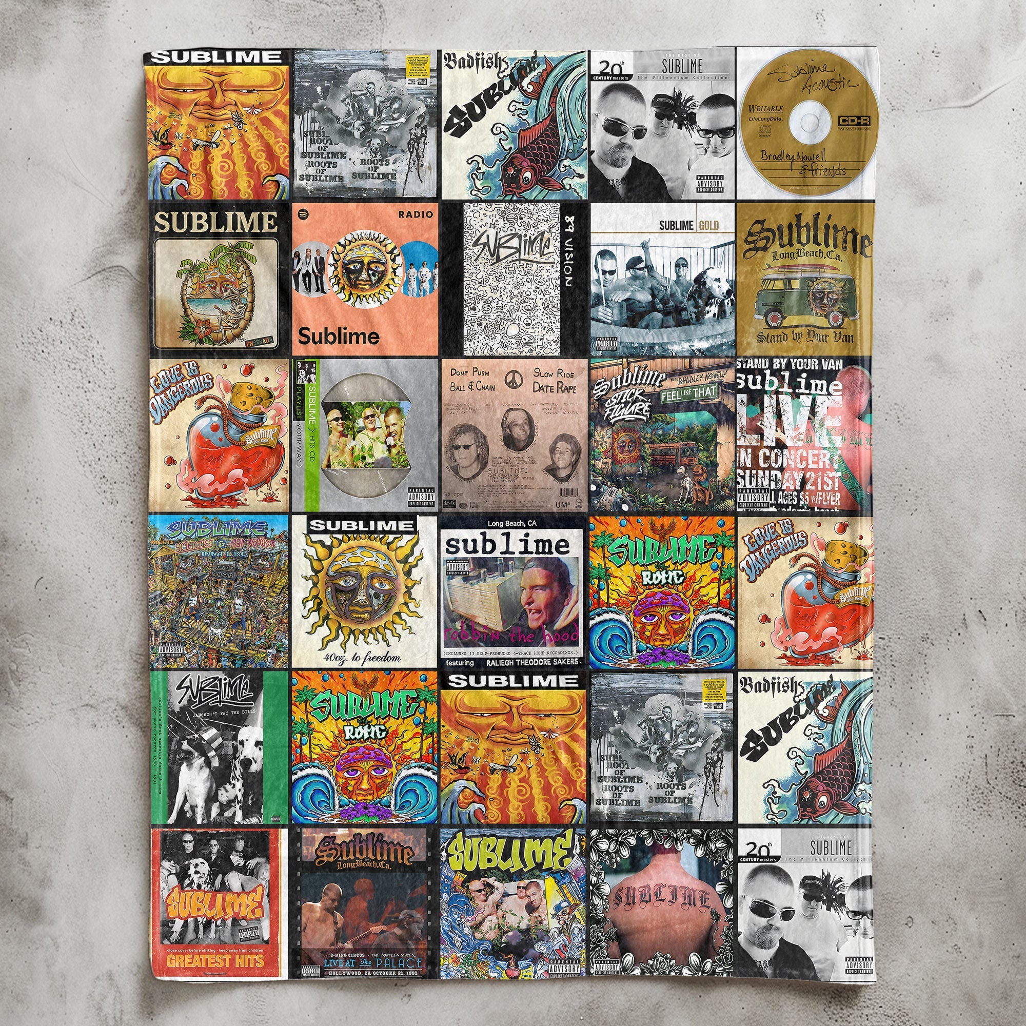 Sublime Sherpa Blanket A Laid-Back Tribute to Long Beach Legends