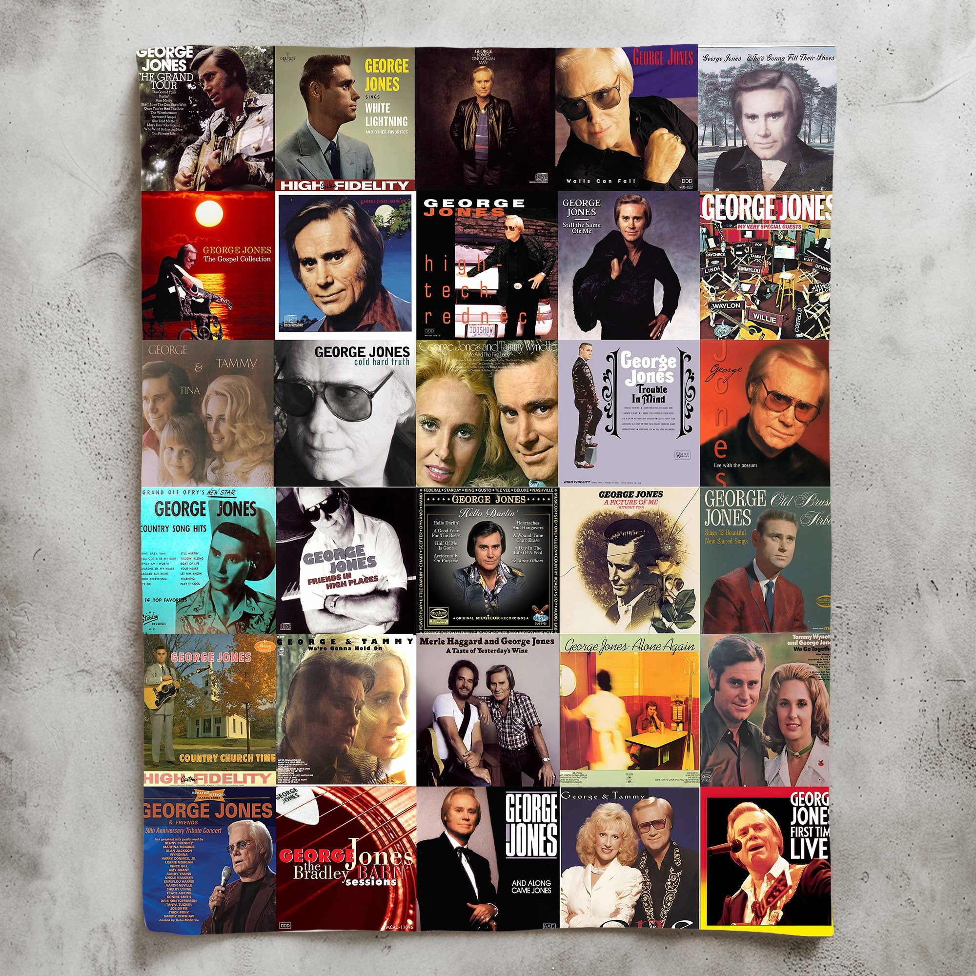 George Jones Sherpa Blanket A Country Legend Remembered