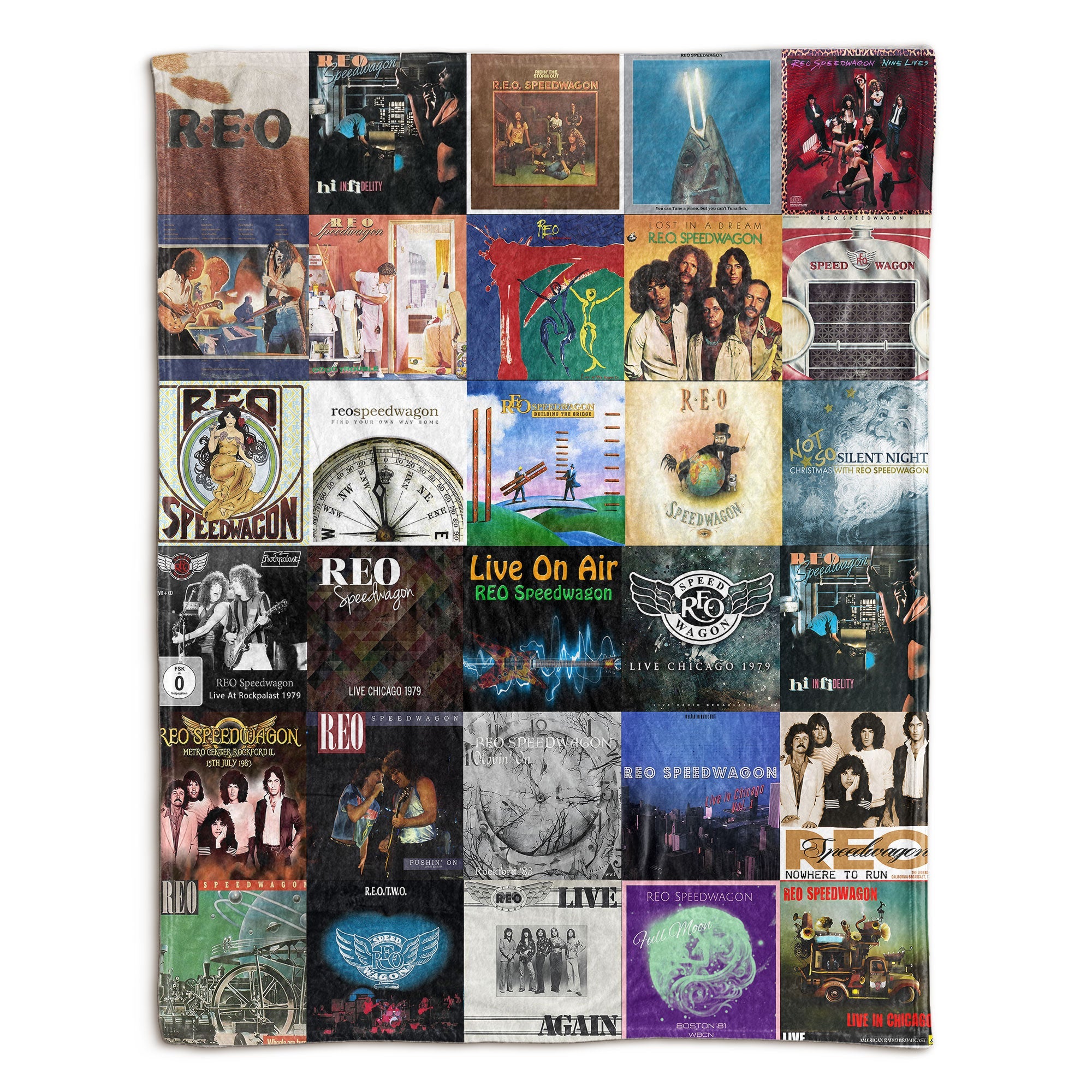REO Speedwagon Sherpa Blanket A Warm Throwback to Rock’s Golden Moments