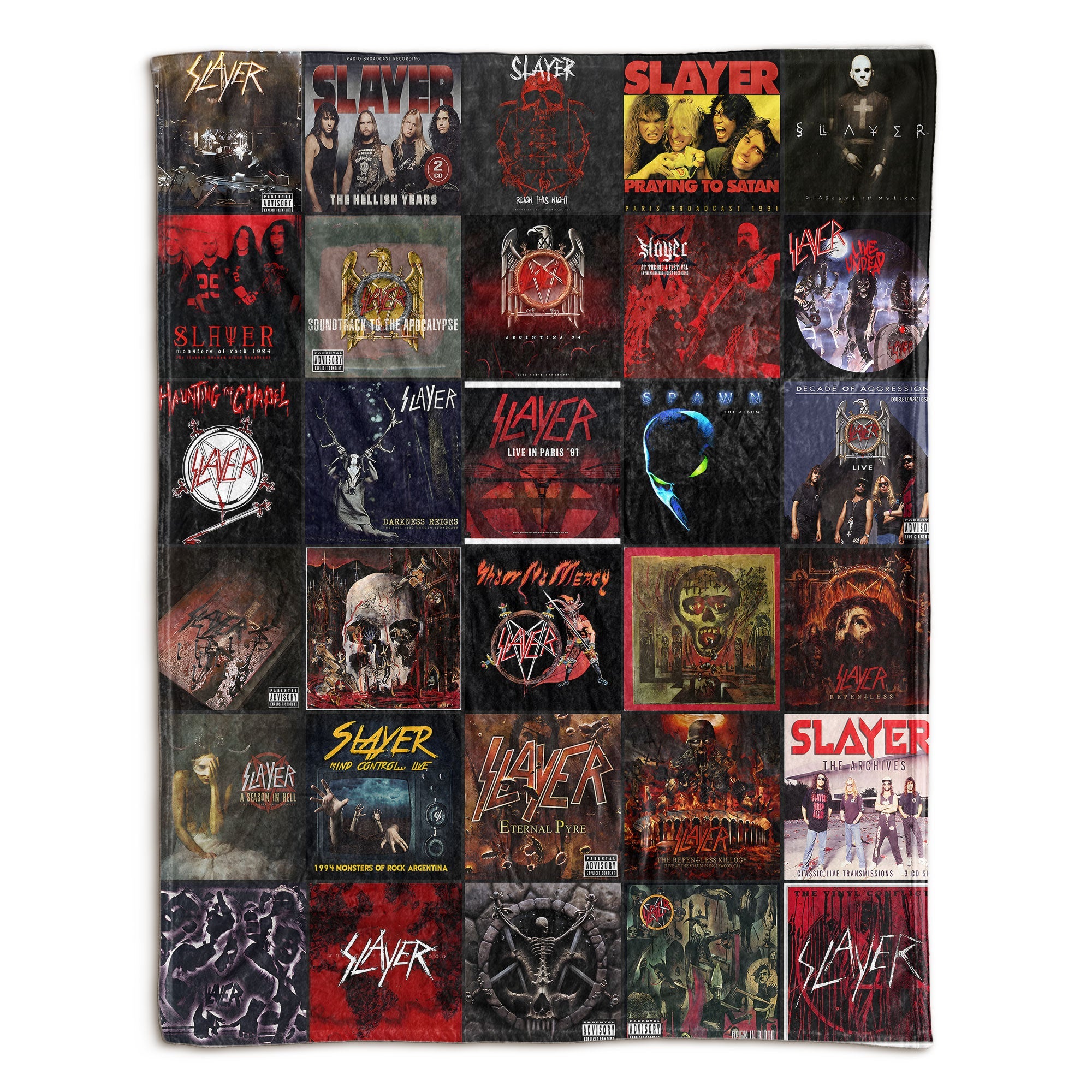 Slayer Sherpa Blanket A Fierce Tribute to Metal Legends