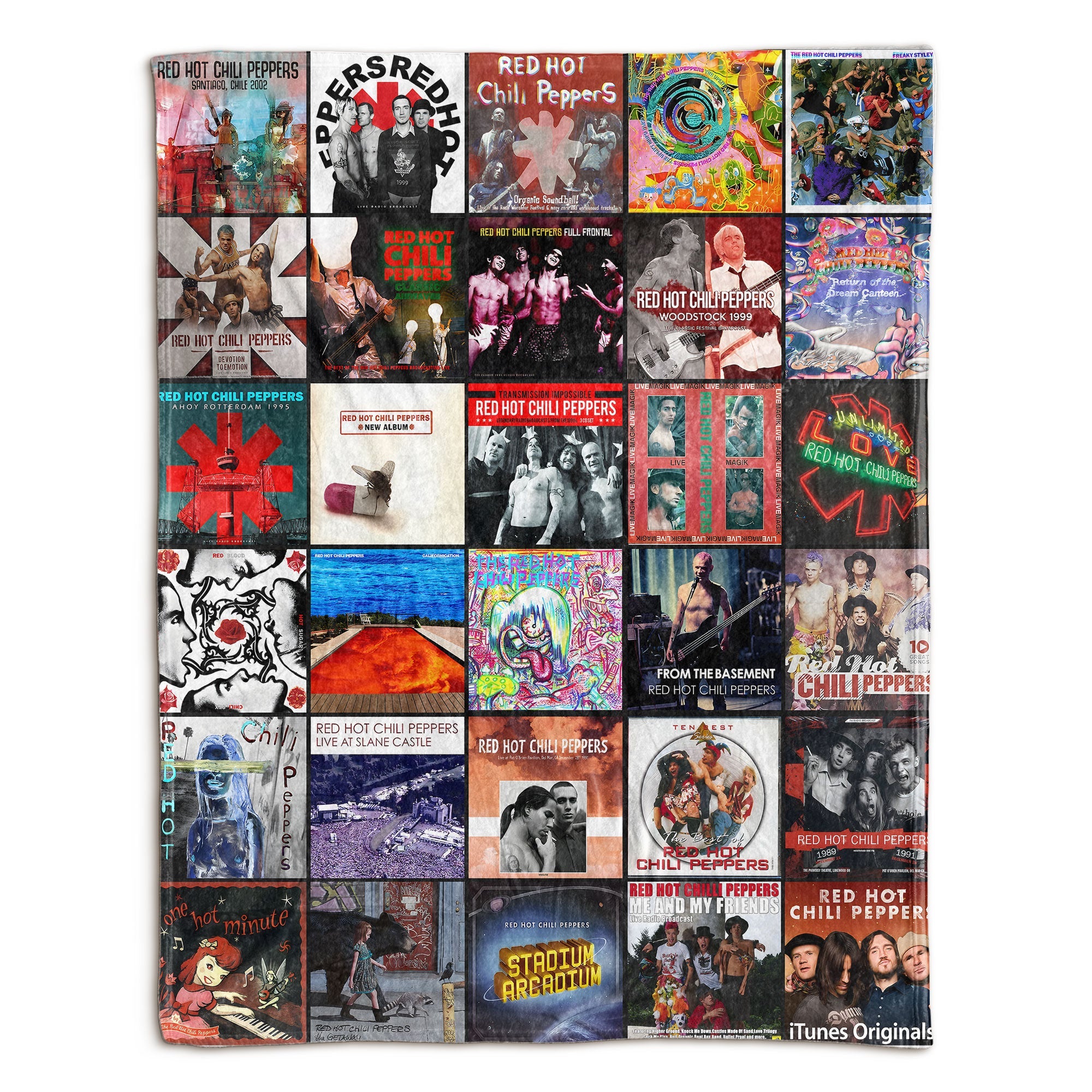 Red Hot Chili Peppers Sherpa Blanket A Colorful Tribute to Funk-Rock Legends