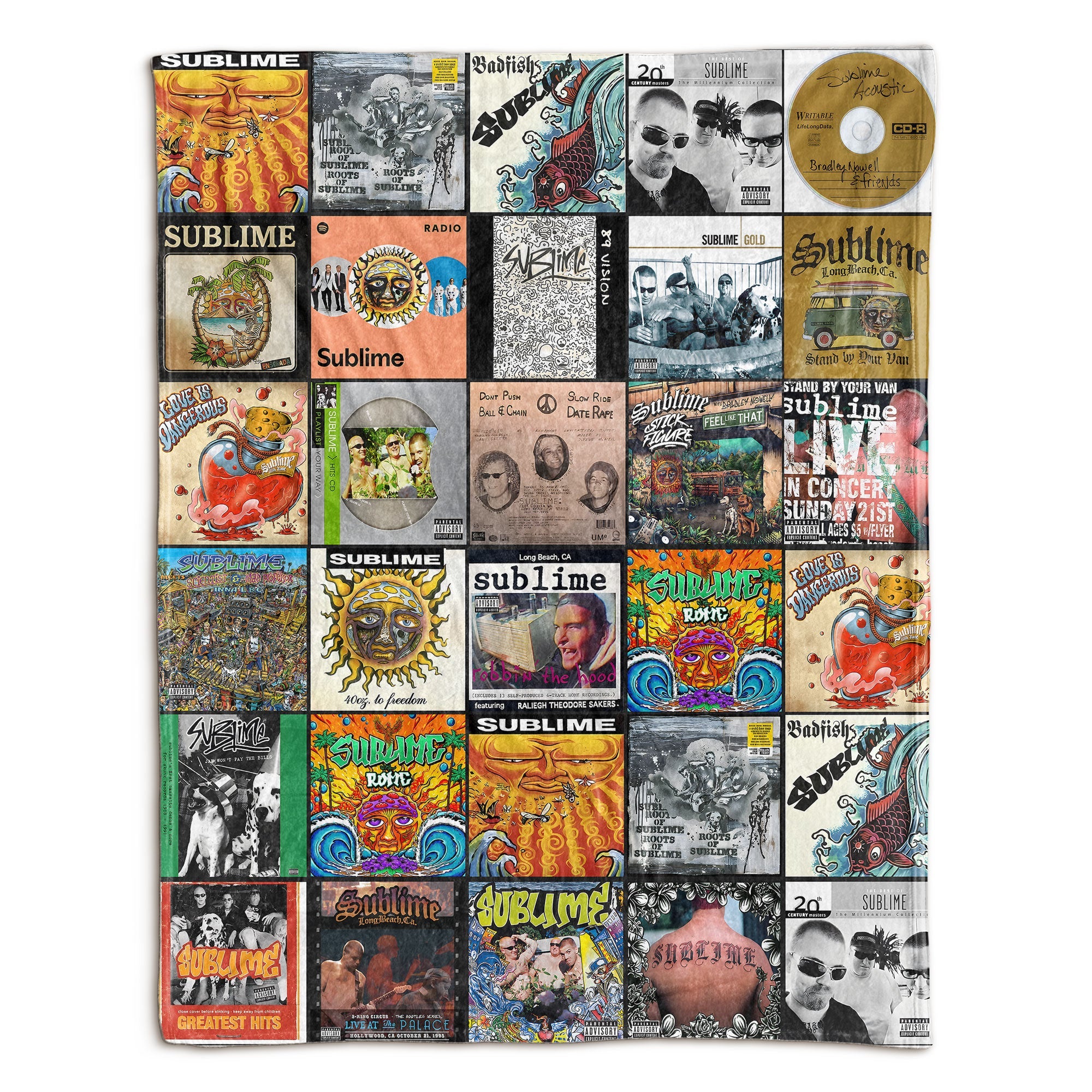 Sublime Sherpa Blanket A Laid-Back Tribute to Long Beach Legends