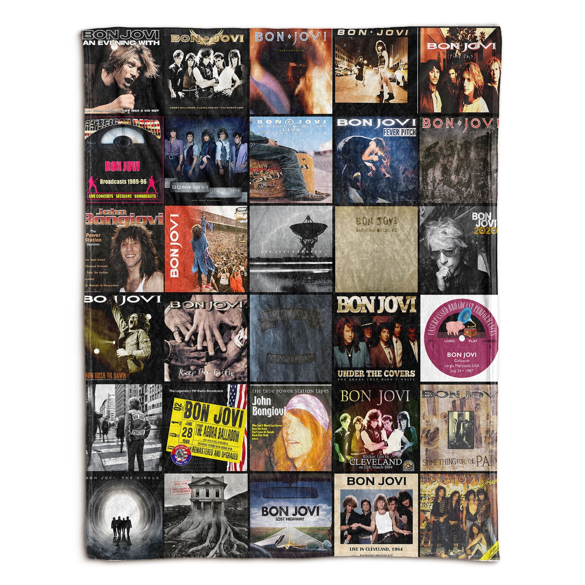 Bon Jovi Sherpa Blanket A Warm Throwback to Rock Anthems That Never Faded