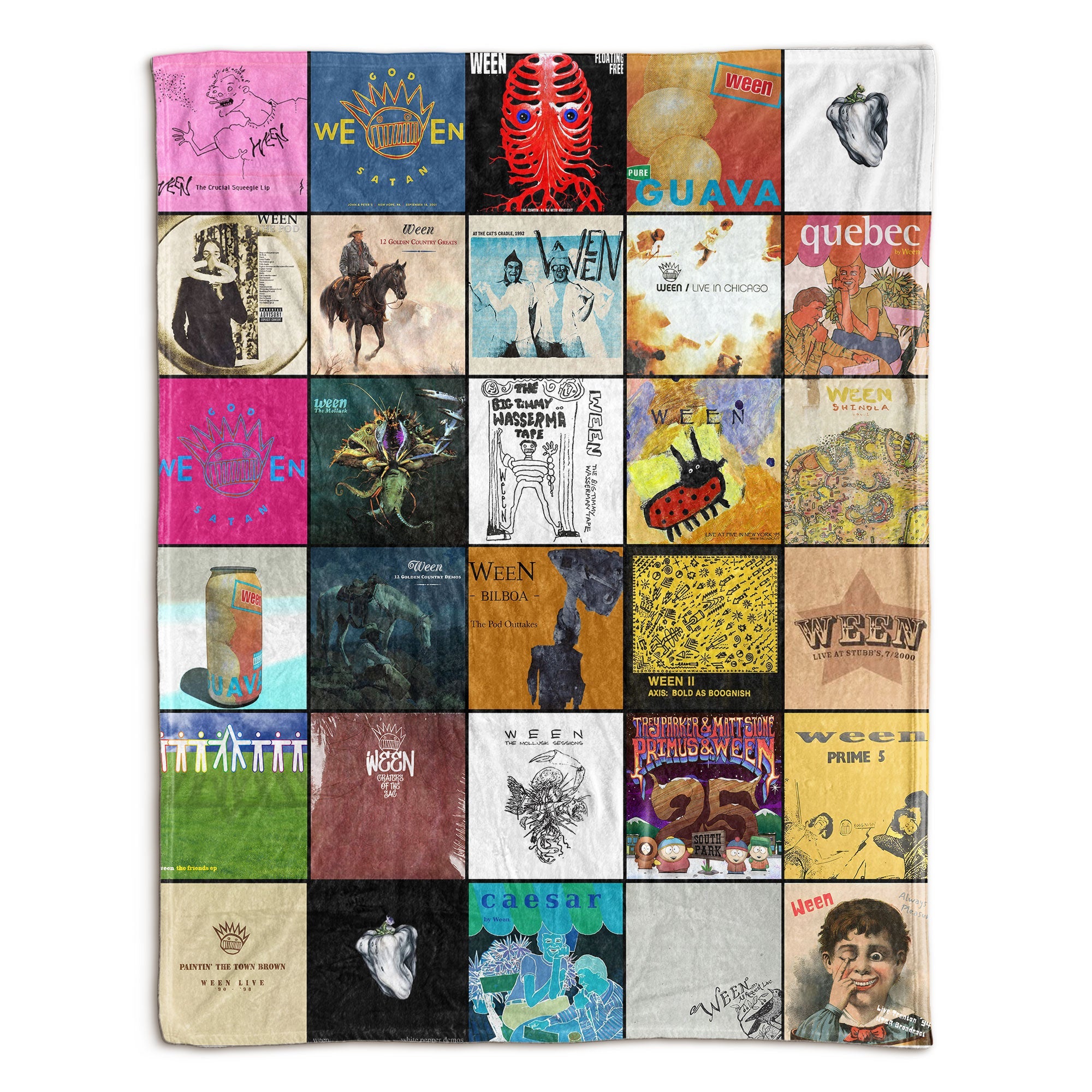 Ween Sherpa Blanket A Nostalgic Trip Through Every Era