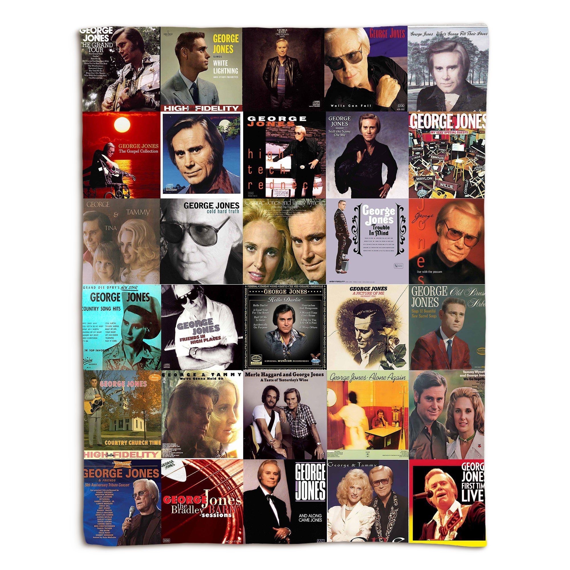 George Jones Sherpa Blanket A Country Legend Remembered
