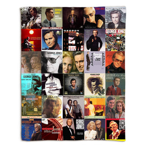 George Jones Sherpa Blanket A Country Legend Remembered