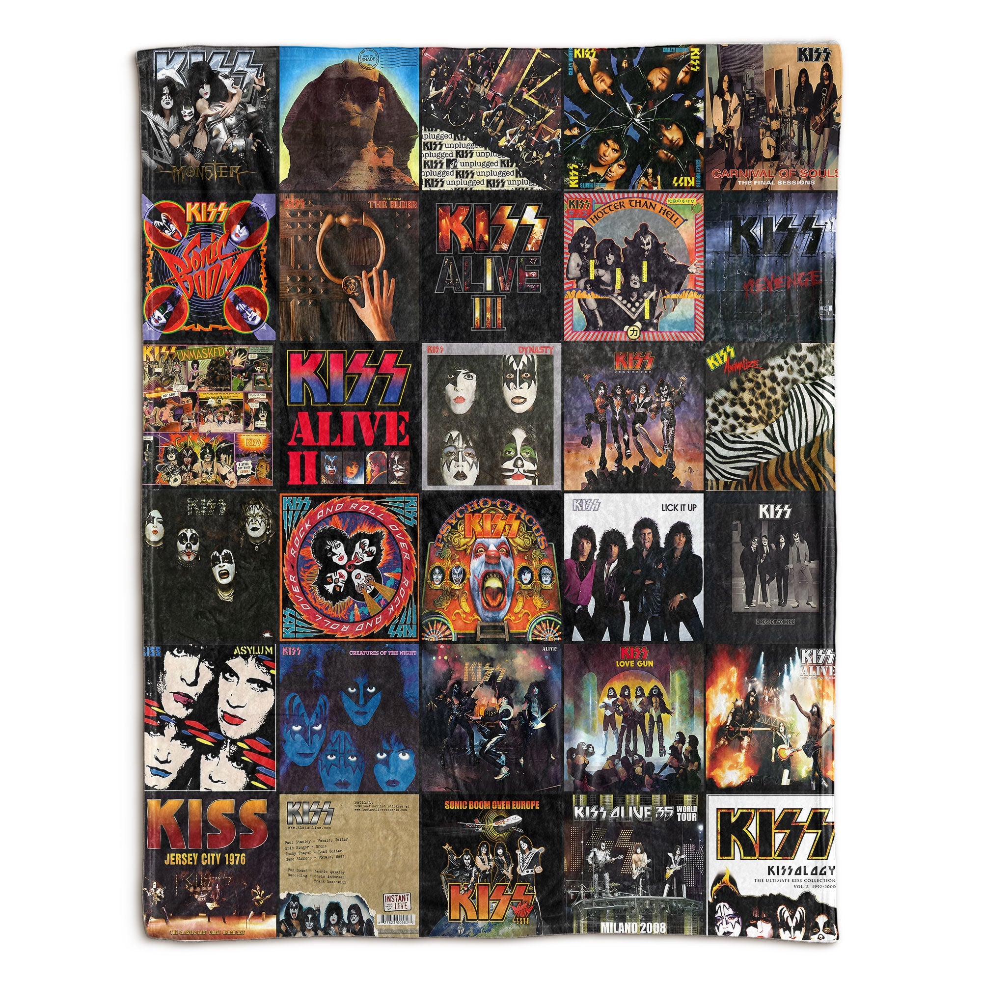 KISS Sherpa Blanket A Rock & Roll Hall-of-Fame Tribute for Superfans