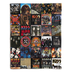 KISS Sherpa Blanket A Rock & Roll Hall-of-Fame Tribute for Superfans