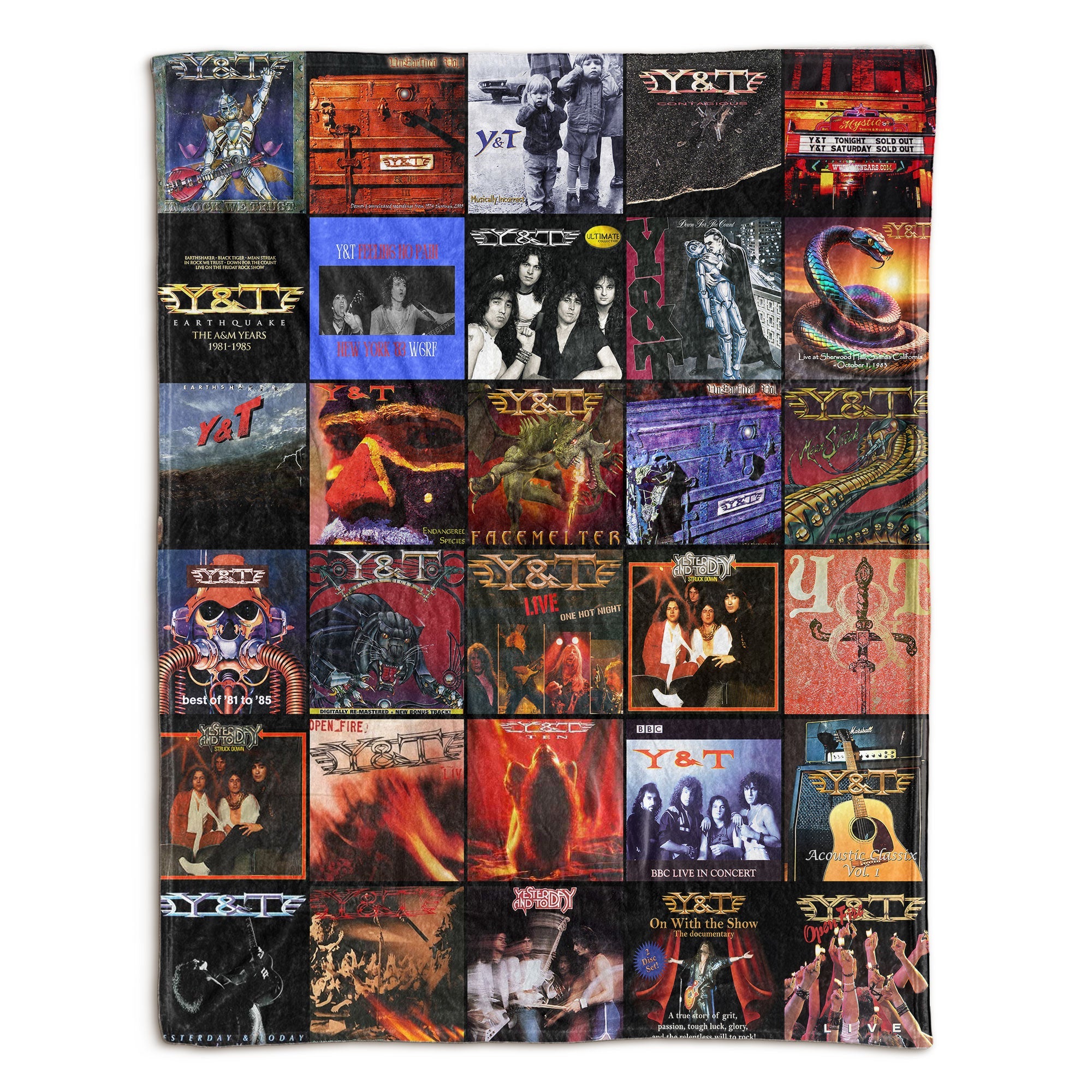 Y&T Sherpa Blanket A Hard-Rock Legacy Tribute for True Fans
