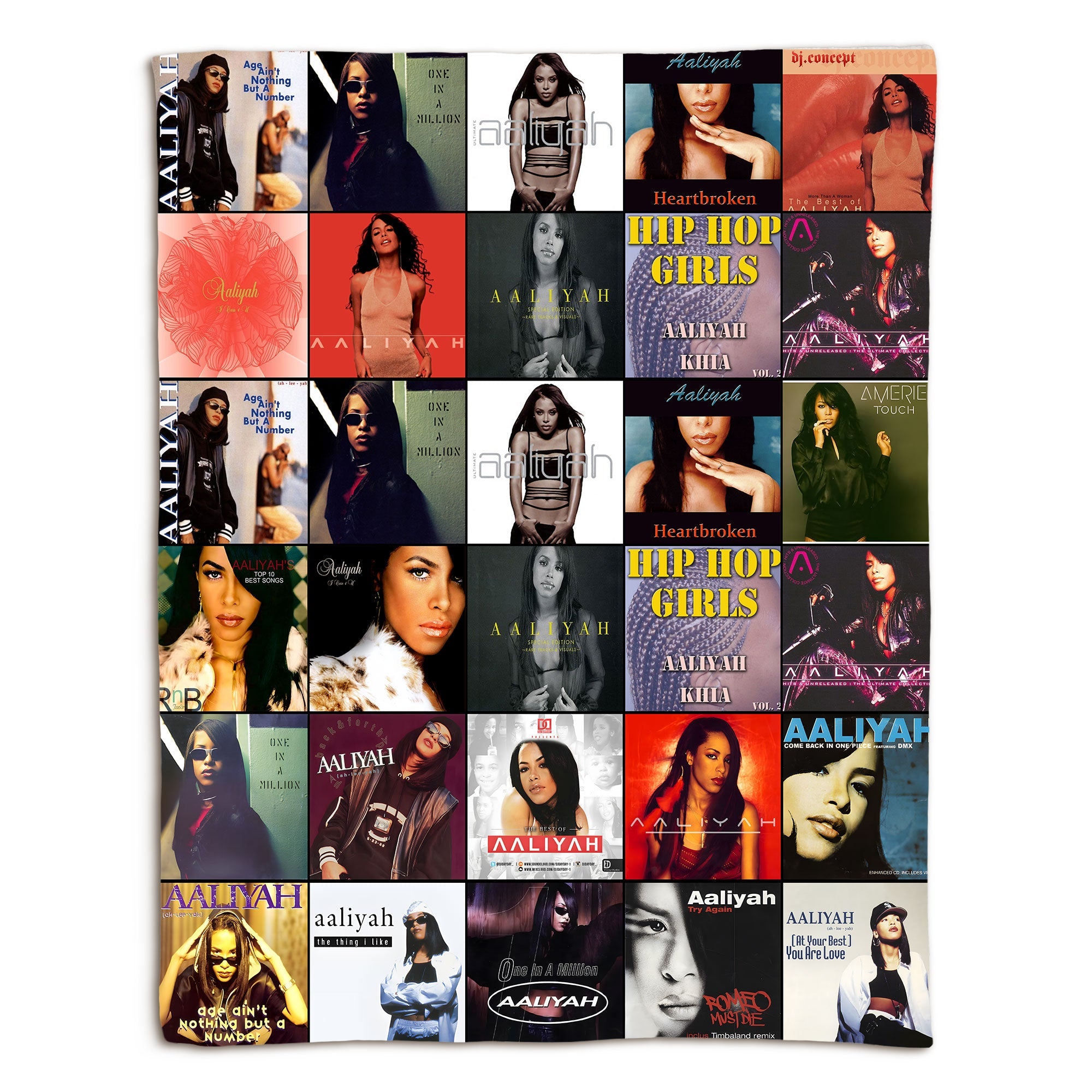 Aaliyah Sherpa Blanket A Timeless Tribute to the Princess of R&B