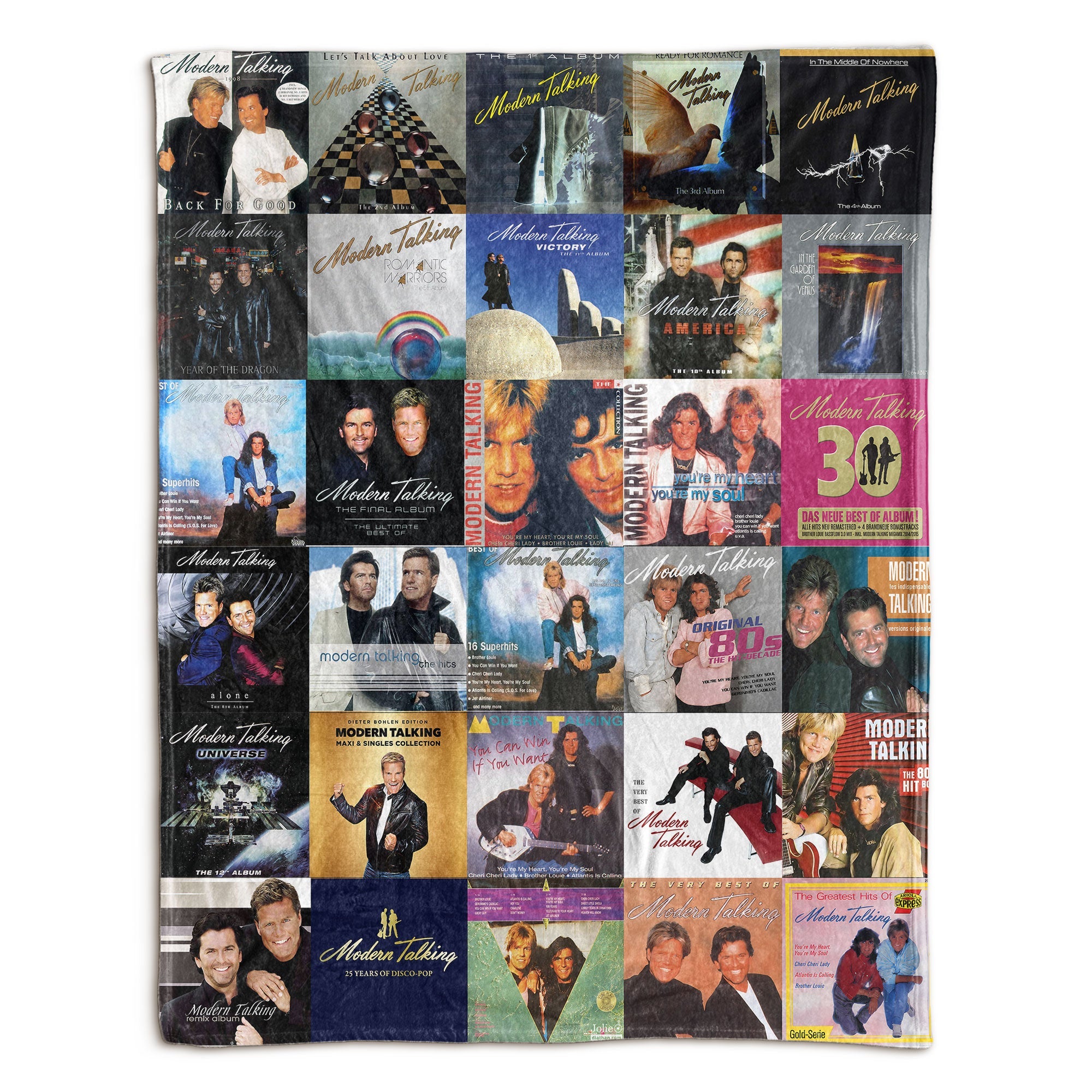 Modern Talking Sherpa Blanket A Euro-Disco Legend Tribute for True Fans