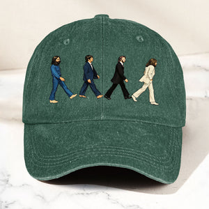 Abbey Road Denim Dad Cap Iconic Walk Design ( With BOX)