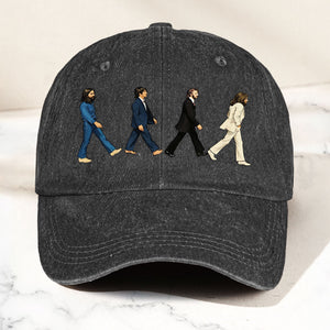 Abbey Road Denim Dad Cap Iconic Walk Design ( With BOX)