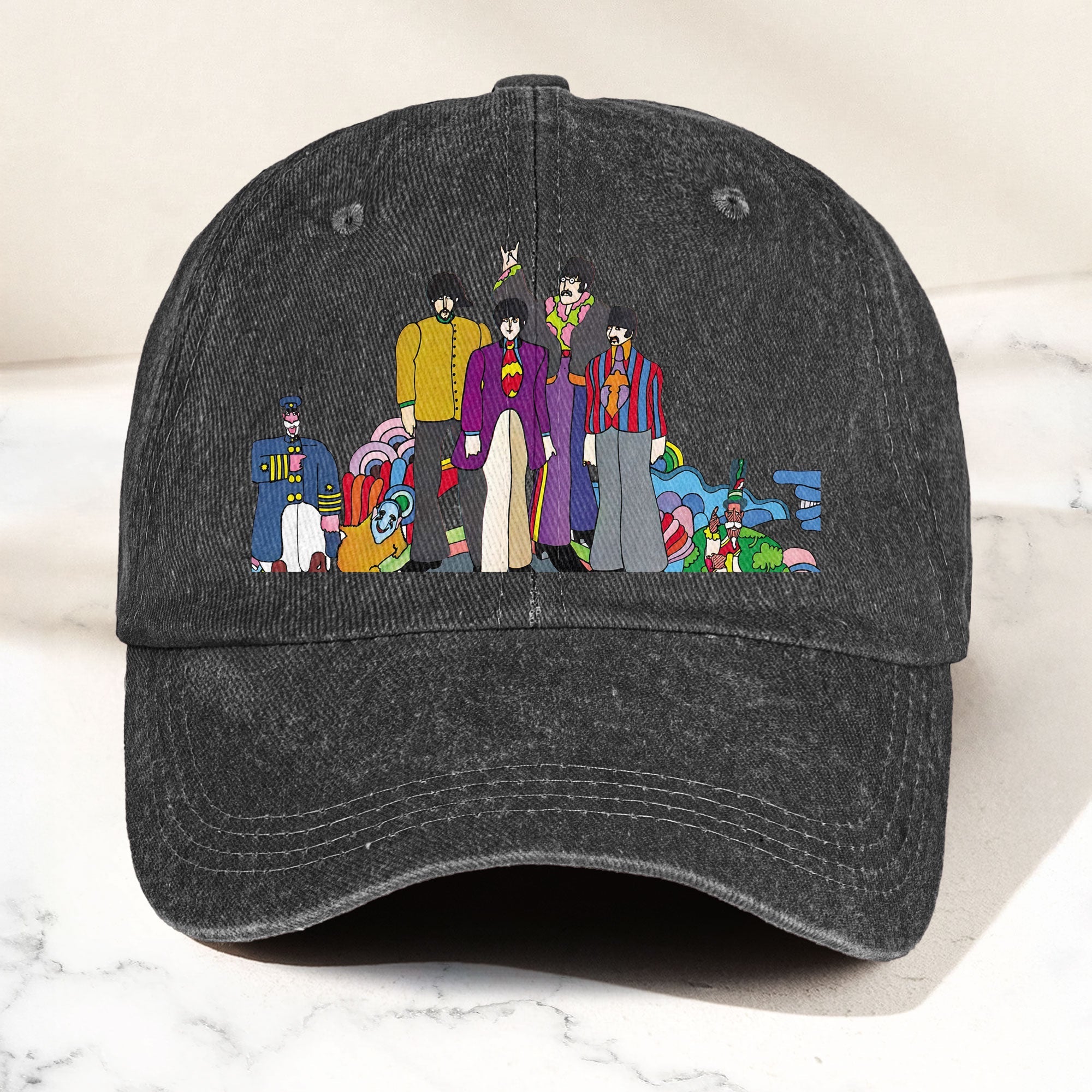 The Beatles Denim Dad Cap Sgt. Pepper’s Lonely Hearts Club Band Design (With BOX)
