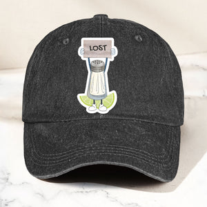 Lost Shaker of Salt Denim Cap Retro Classic Jimmy Buffett Inspired Dad Hat (With Box)