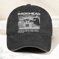 Radiohead Denim Dad Cap Vintage Washed Alternative Rock Adjustable Hat