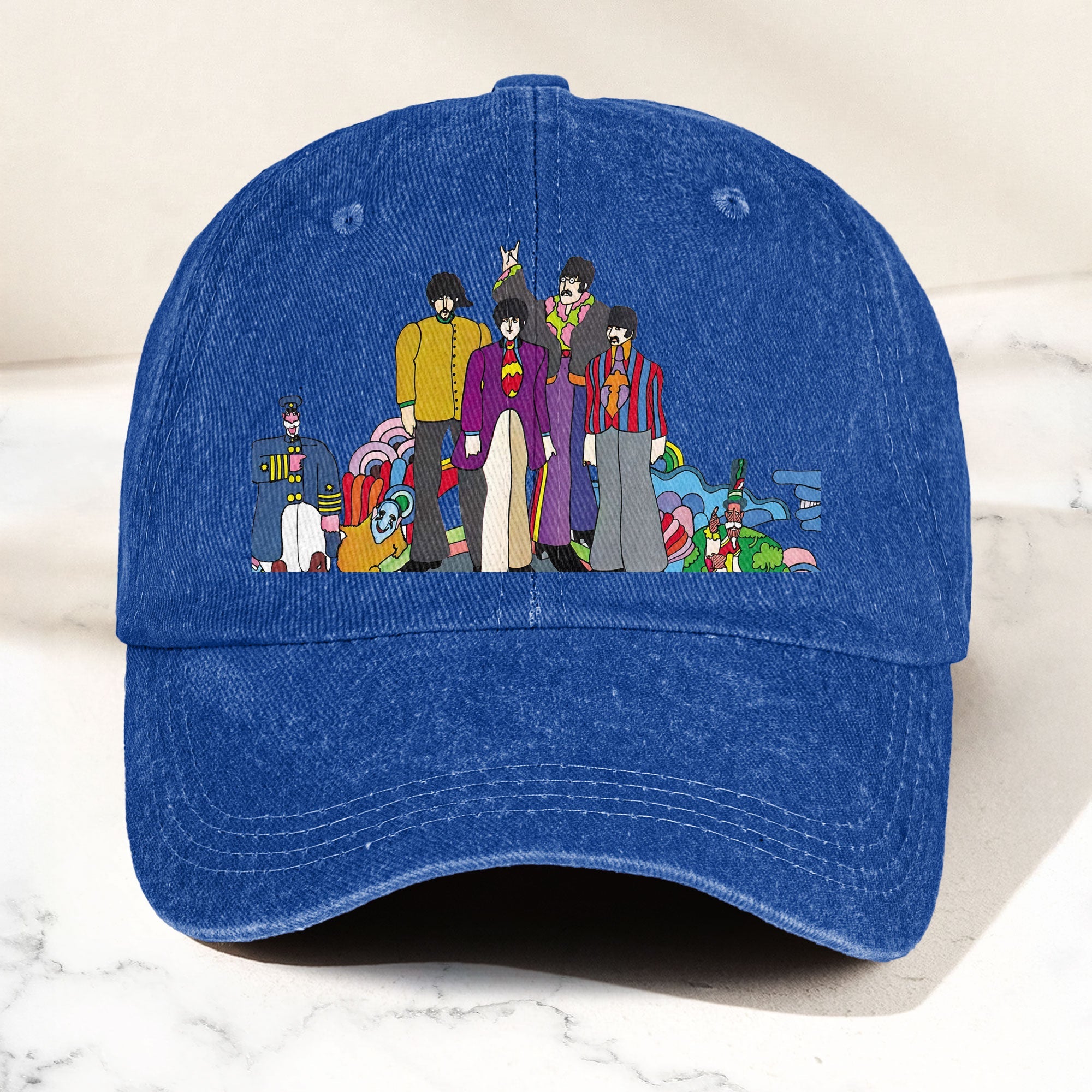 The Beatles Denim Dad Cap Sgt. Pepper’s Lonely Hearts Club Band Design (With BOX)