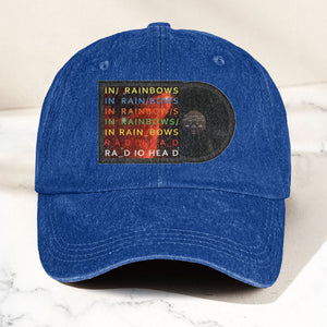Radiohead In Rainbows Denim Dad Cap Vintage Washed Alternative Rock Hat