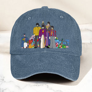 The Beatles Denim Dad Cap Sgt. Pepper’s Lonely Hearts Club Band Design (With BOX)