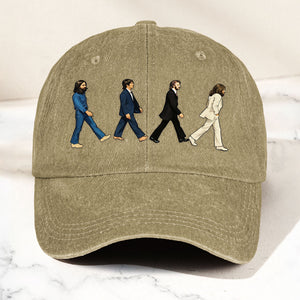 Abbey Road Denim Dad Cap Iconic Walk Design ( With BOX)