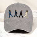 Abbey Road Denim Dad Cap Iconic Walk Design ( With BOX)