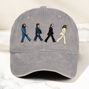 Abbey Road Denim Dad Cap Iconic Walk Design ( With BOX)