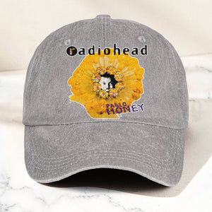 Radiohead Pablo Honey Denim Dad Cap Vintage Washed Alternative Rock Hat