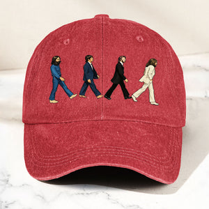Abbey Road Denim Dad Cap Iconic Walk Design ( With BOX)