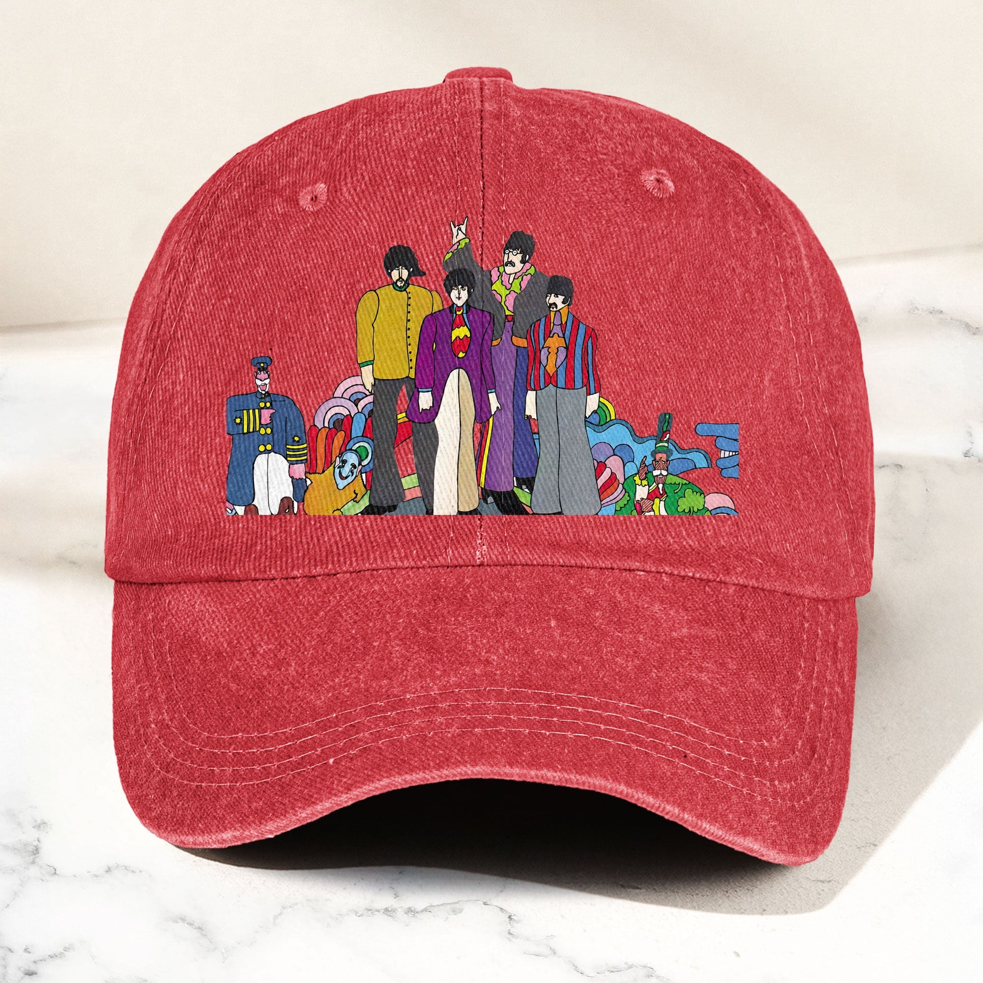 The Beatles Denim Dad Cap Sgt. Pepper’s Lonely Hearts Club Band Design (With BOX)