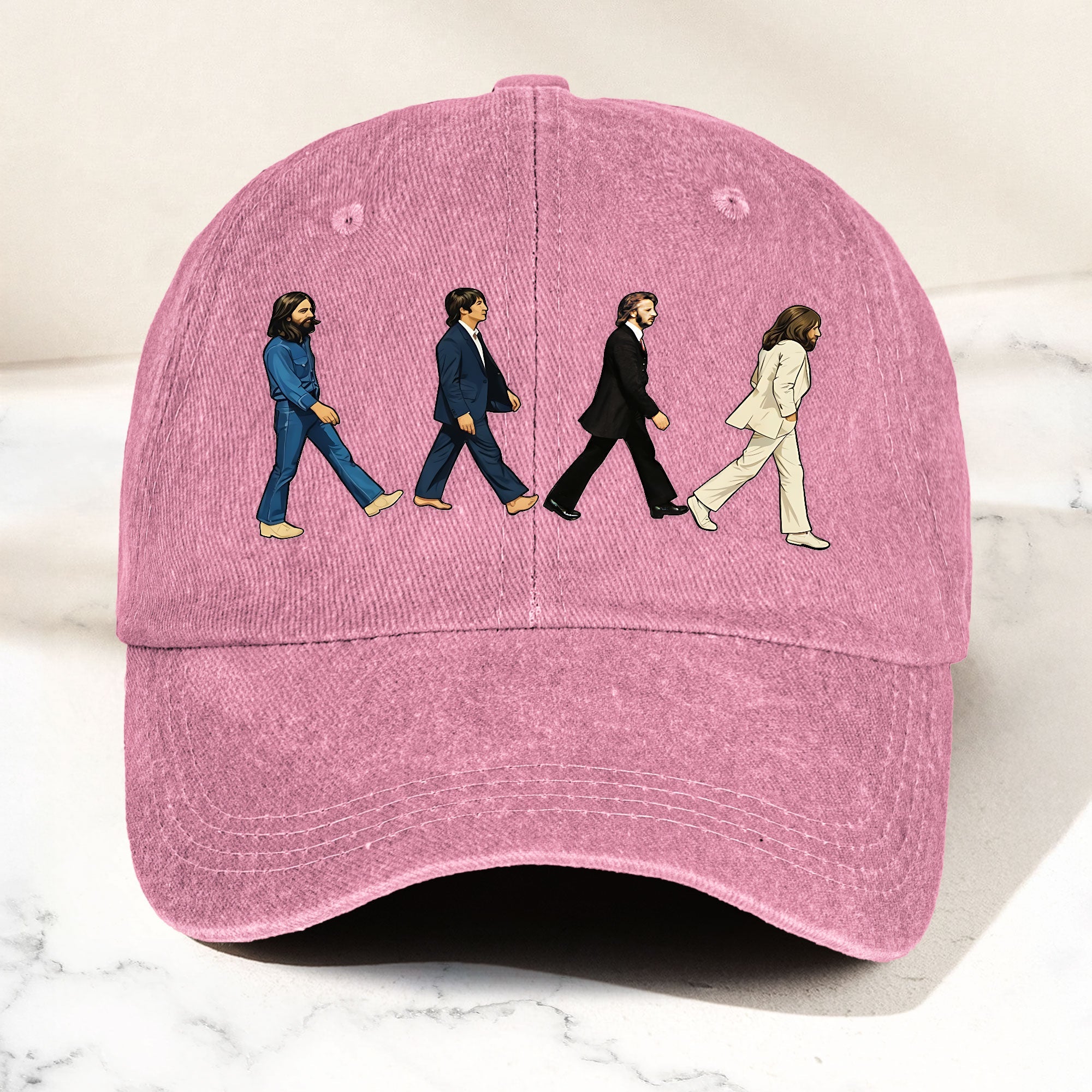 Abbey Road Denim Dad Cap Iconic Walk Design ( With BOX)