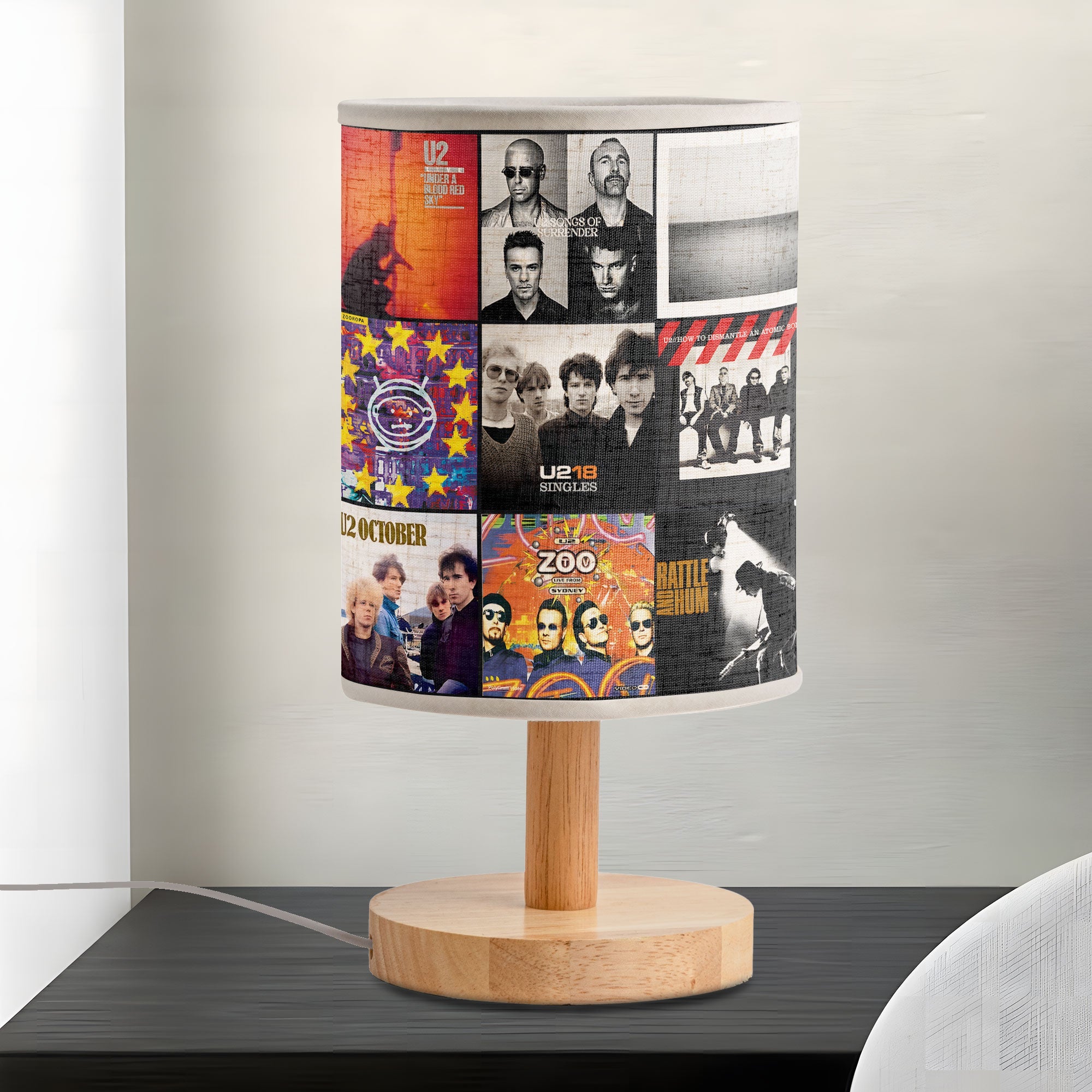 The Joshua Tree Glow U2 Album Art Fabric Lamp