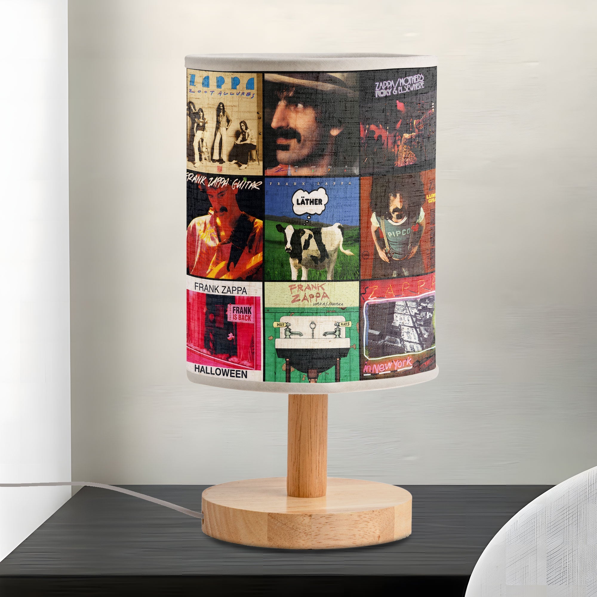 Frank Zappa Fabric Lamp A Warm Glow of Iconic Album Art