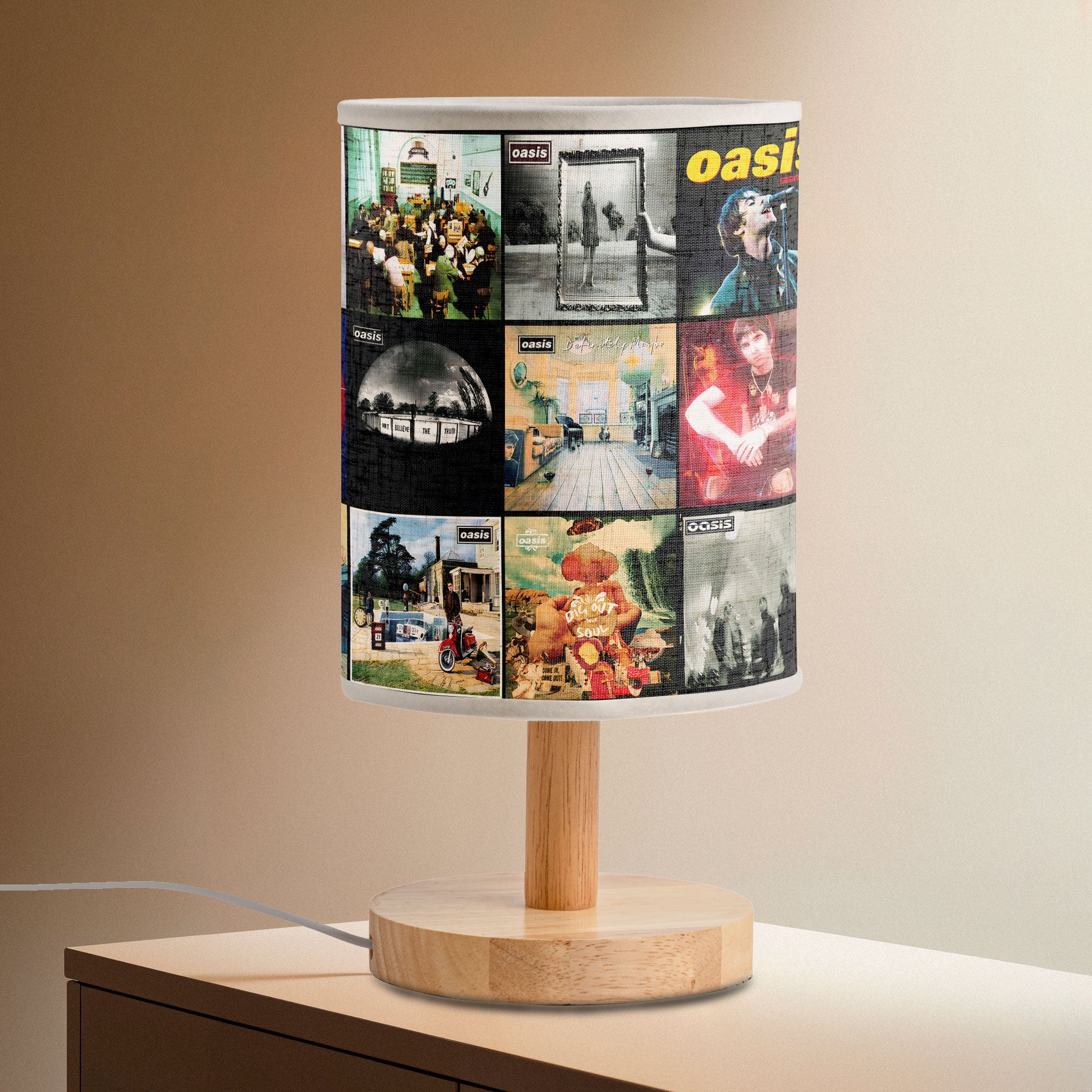 Wonderwall Dreams Oasis Album Art Fabric Lamp