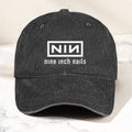 Nine Inch Nails Denim Dad Cap Classic NIN Logo Design ( With BOX)