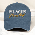 Elvis Presley Denim Dad Cap Classic Vegas Marquee Logo Design ( With BOX)