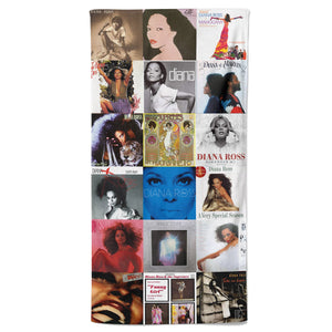Diana Ross Beach Towel Album Cover Collage Disco Pop Towel